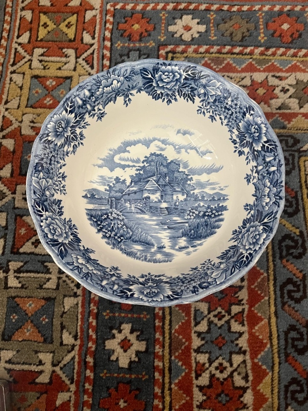 English Village Salem China Co ironstone serving bowl England olde staffordshire